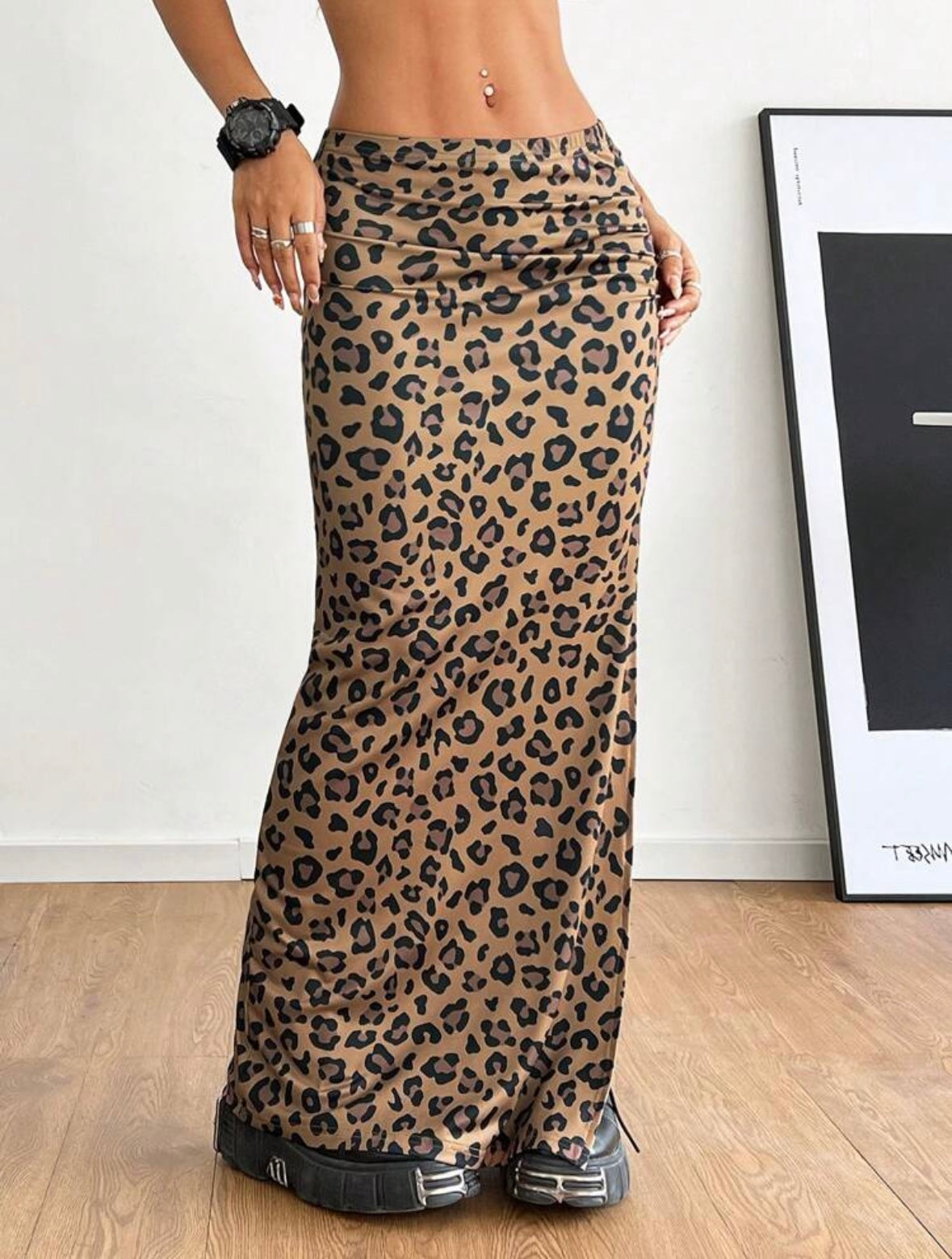 Falda animal print